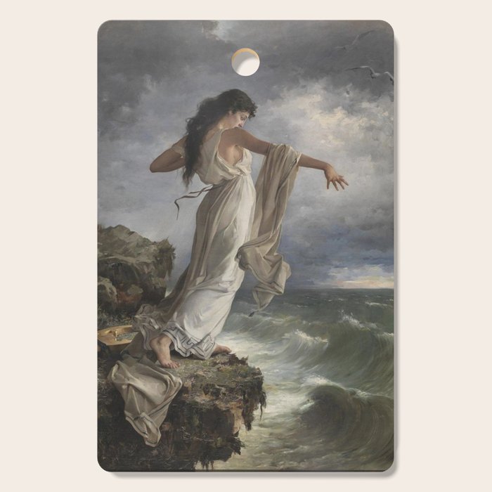 Sappho By Miquel Carbonell I Selva (1854-1896) Safo - 1881 Cutting Board Gallery Image 1