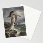 Sappho By Miquel Carbonell I Selva (1854-1896) Safo - 1881 Stationery Card Gallery Image 2