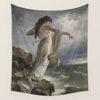 Sappho By Miquel Carbonell I Selva (1854-1896) Safo - 1881 Wall Tapestry Gallery Image 4