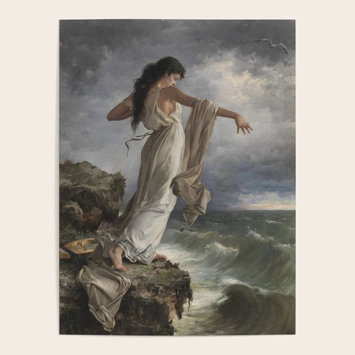 Sappho By Miquel Carbonell I Selva (1854-1896) Safo - 1881 Poster Gallery Image 4