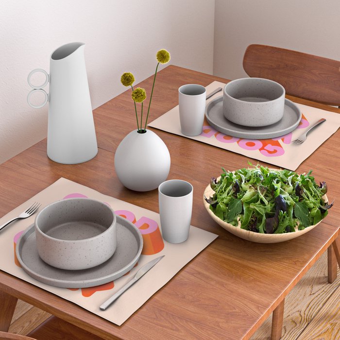 Good Vibes Only - Neon Colors Placemat Gallery Image 2