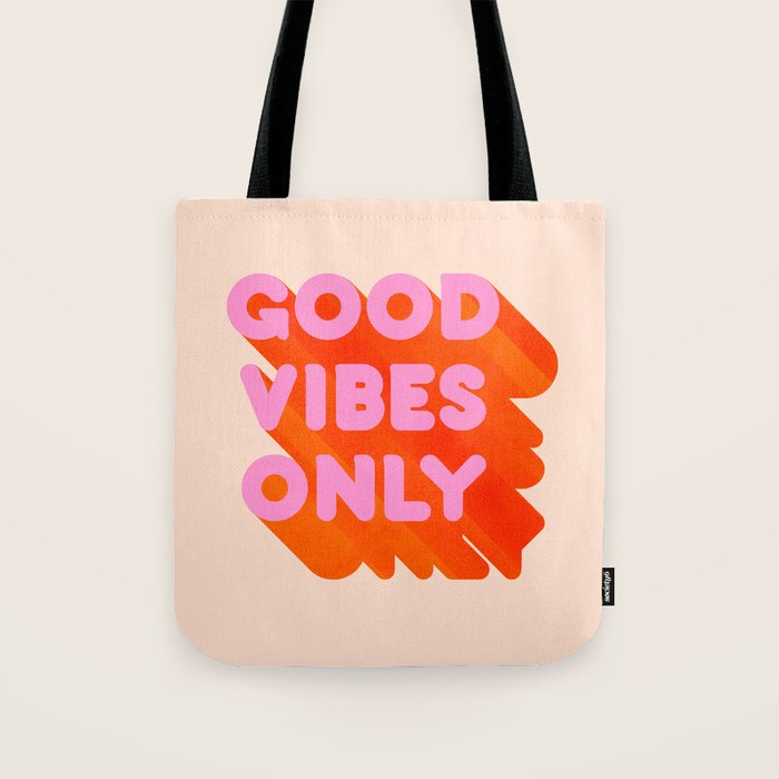 Good Vibes Only - Neon Colors Tote Bag Gallery Image 1