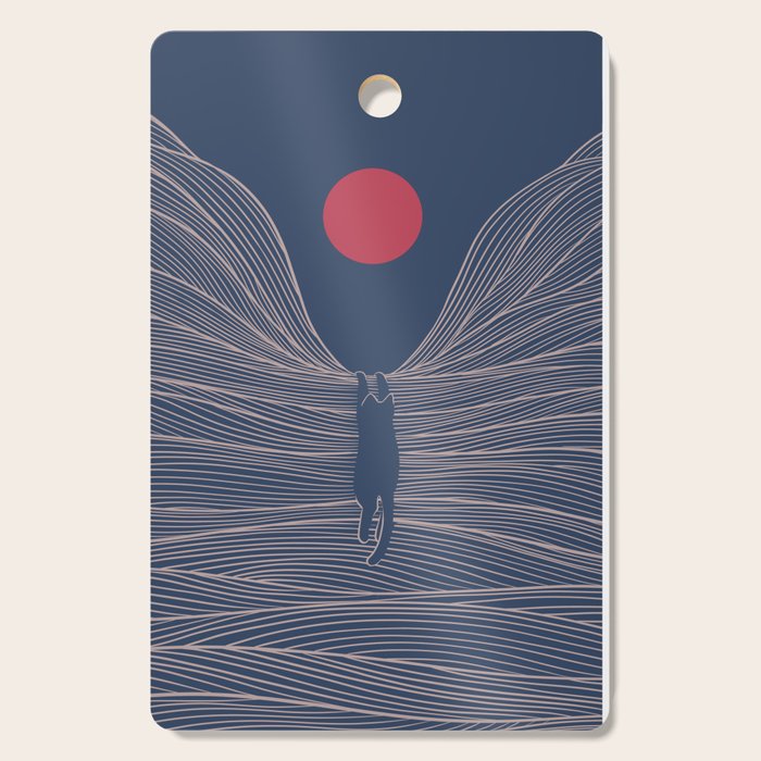 Cat Landscape 189 Cutting Board Gallery Image 1