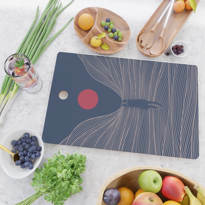 Cat Landscape 189 Cutting Board Gallery Image 2
