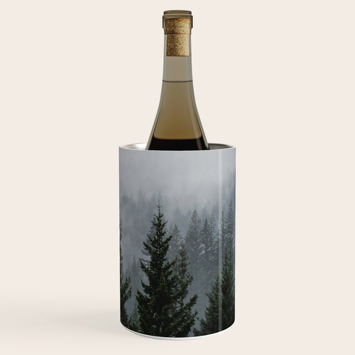 Forest Fog Mountain V - Wanderlust Nature Photography Wine Chiller Gallery Image 1