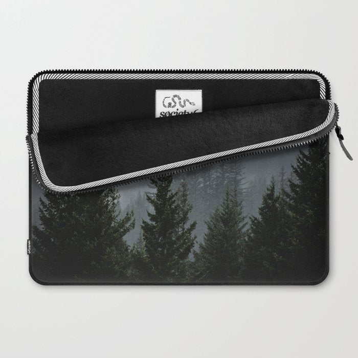 Forest Fog Mountain V - Wanderlust Nature Photography Laptop Sleeve Gallery Image 2