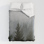 Forest Fog Mountain V - Wanderlust Nature Photography Duvet Cover Gallery Image 6