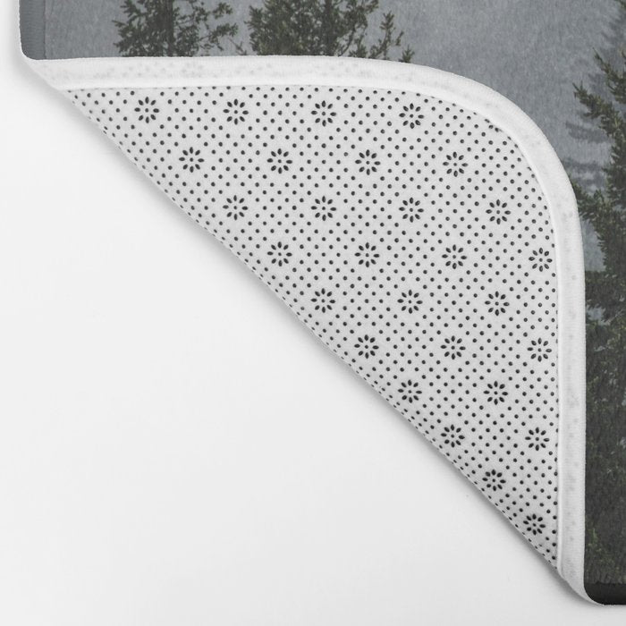 Forest Fog Mountain V - Wanderlust Nature Photography Bath Mat Gallery Image 2