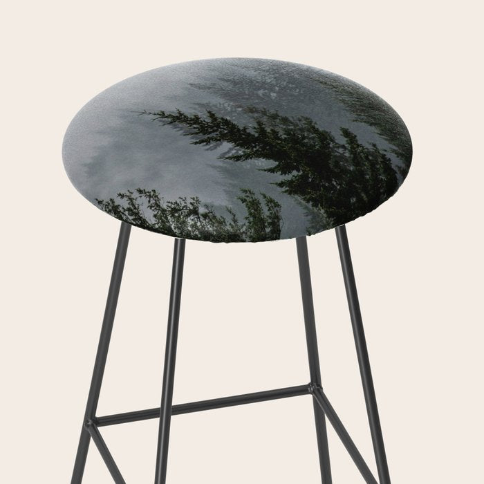 Forest Fog Mountain V - Wanderlust Nature Photography Stool Gallery Image 2