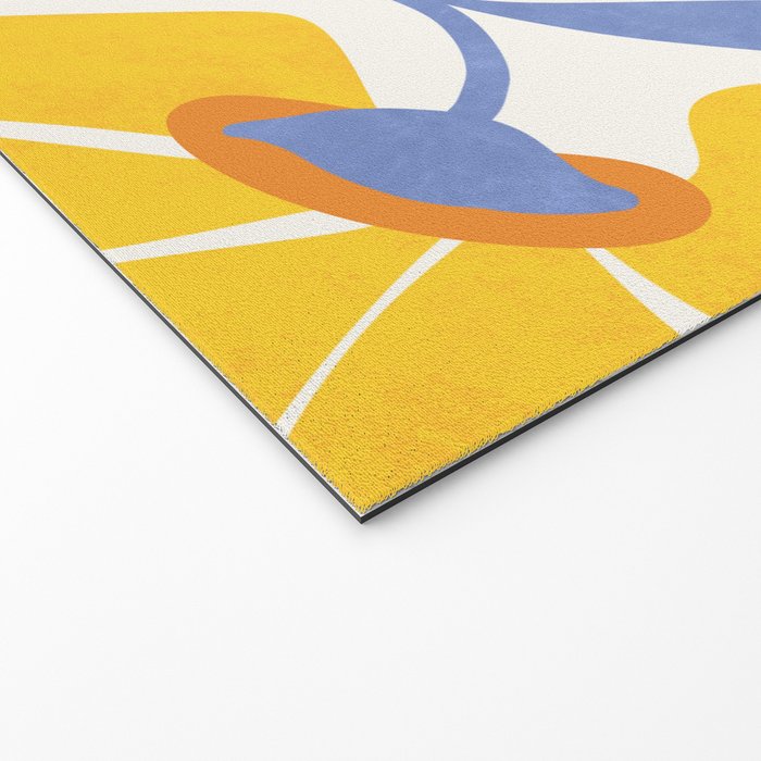 Joyful Sunflowers Floral Illustration Welcome Mat Gallery Image 2