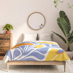 Joyful Sunflowers Floral Illustration Comforter Gallery Image 3