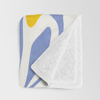 Joyful Sunflowers Floral Illustration Throw Blanket Gallery Image 3