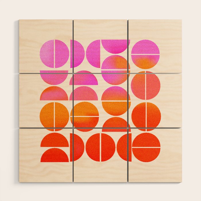 Playful, Vivid Abstract Wood Wall Art Gallery Image 1