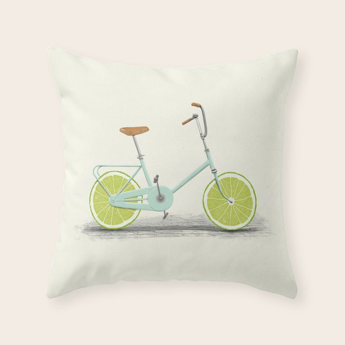 Acid (Blue) Throw Pillow Gallery Image 6