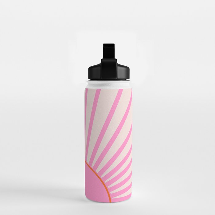Le Soleil | 01 - Retro Sun Print Pink Aesthetic Preppy Decor Modern Abstract Sunshine Water Bottle Gallery Image 2