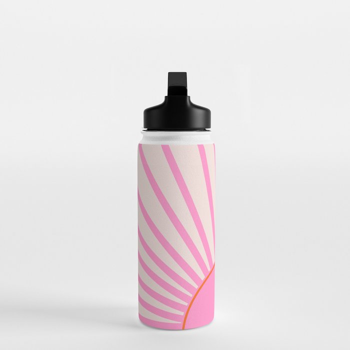 Le Soleil | 01 - Retro Sun Print Pink Aesthetic Preppy Decor Modern Abstract Sunshine Water Bottle Gallery Image 3