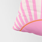 Le Soleil | 01 - Retro Sun Print Pink Aesthetic Preppy Decor Modern Abstract Sunshine Pillow Sham Gallery Image 4
