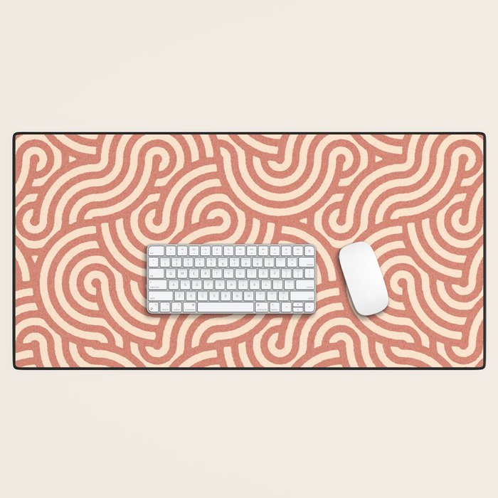SWIRL Cinnamon and Oat Desk Mat Gallery Image 1
