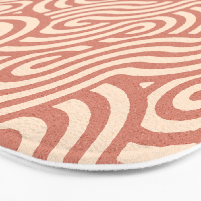 SWIRL Cinnamon and Oat Bath Mat Gallery Image 3