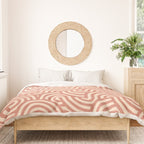 SWIRL Cinnamon and Oat Duvet Cover Gallery Image 3
