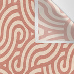 SWIRL Cinnamon and Oat Wall Tapestry Gallery Image 3
