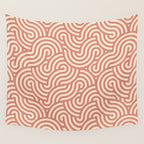 SWIRL Cinnamon and Oat Wall Tapestry Gallery Image 4