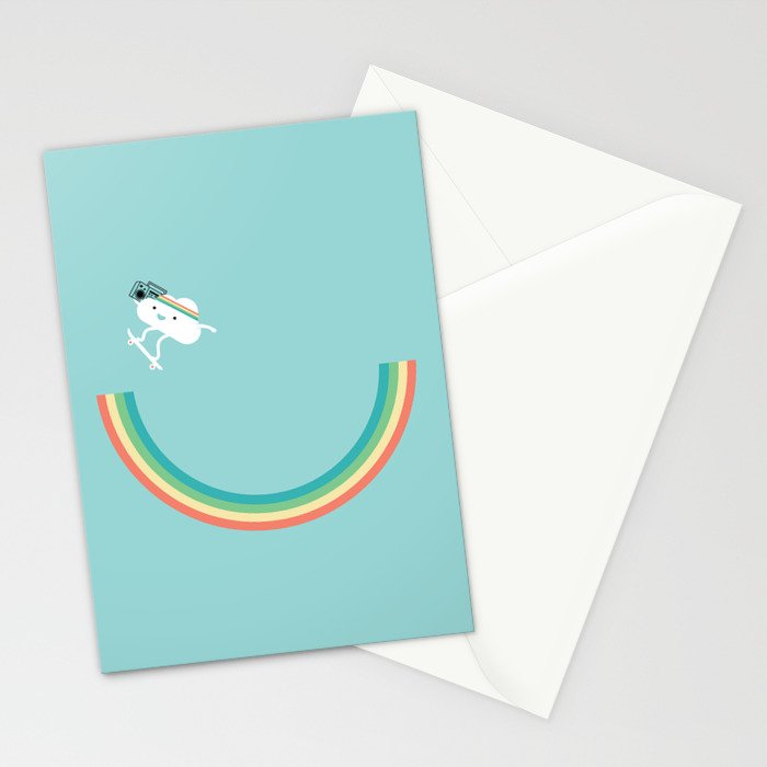 Skateboarding cloud Stationery Card Gallery Image 2