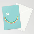 Skateboarding cloud Stationery Card Gallery Image 2