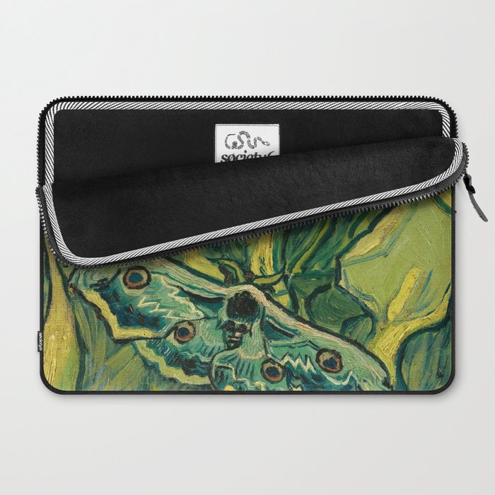 Vincent Van Gogh Giant Emperor Peacock Moth Laptop Sleeve Gallery Image 2