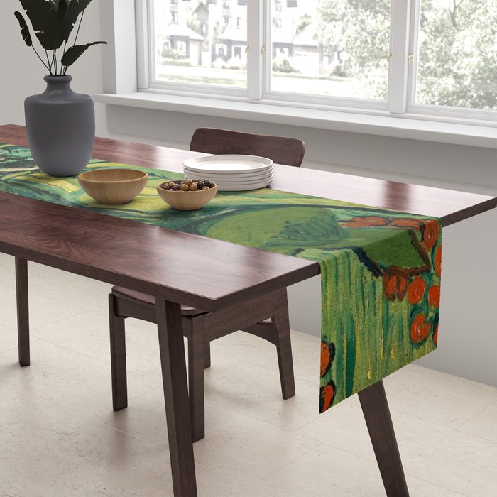 Vincent Van Gogh Giant Emperor Peacock Moth Table Runner Gallery Image 2