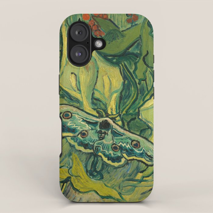 Vincent Van Gogh Giant Emperor Peacock Moth iPhone Case Gallery Image 1