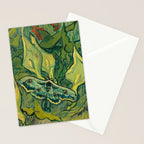 Vincent Van Gogh Giant Emperor Peacock Moth Stationery Card Gallery Image 2