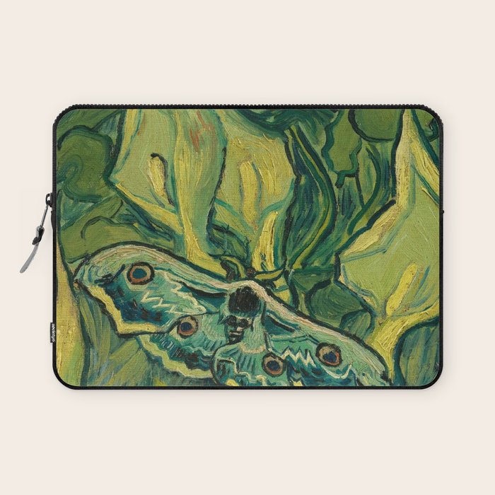 Vincent Van Gogh Giant Emperor Peacock Moth Laptop Sleeve Gallery Image 1