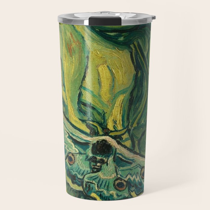 Vincent Van Gogh Giant Emperor Peacock Moth Travel Mug Gallery Image 1