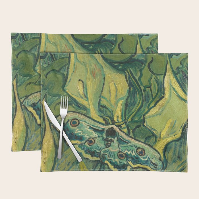 Vincent Van Gogh Giant Emperor Peacock Moth Placemat Gallery Image 1