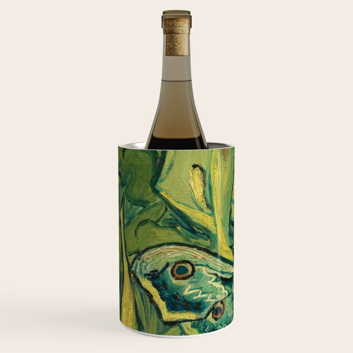 Vincent Van Gogh Giant Emperor Peacock Moth Wine Chiller Gallery Image 2
