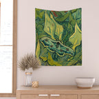 Vincent Van Gogh Giant Emperor Peacock Moth Wall Tapestry Gallery Image 2