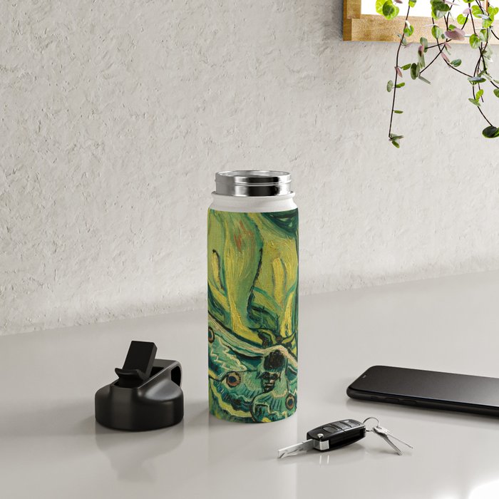 Vincent Van Gogh Giant Emperor Peacock Moth Water Bottle Gallery Image 4