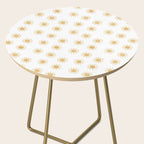 Suns  - golden on white Side Table Gallery Image 2