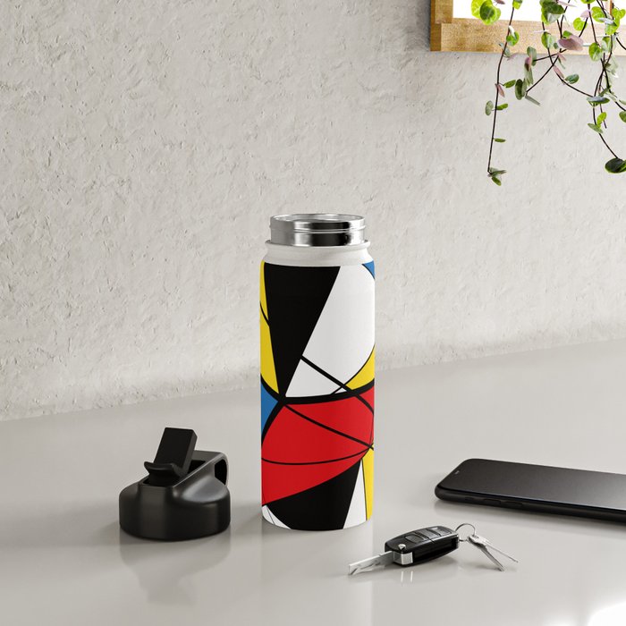 Mondrian Art Water Bottle Gallery Image 4