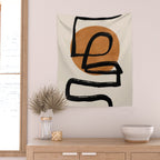 Abstract line art 97 Wall Tapestry Gallery Image 2