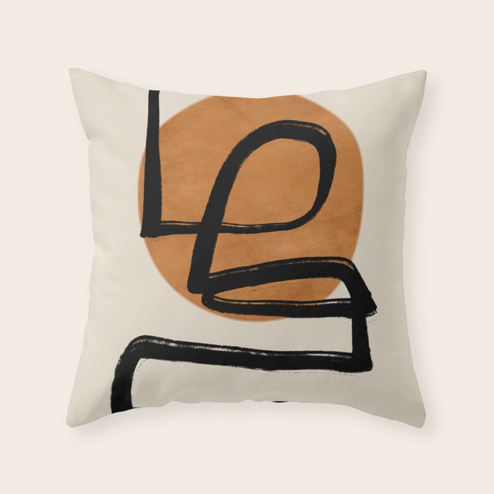 Abstract line art 97 Throw Pillow Gallery Image 6