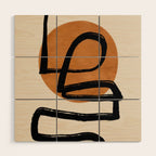Abstract line art 97 Wood Wall Art Gallery Image 1