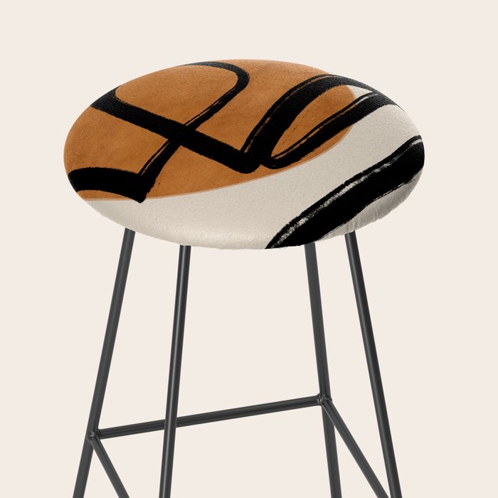 Abstract line art 97 Stool Gallery Image 2