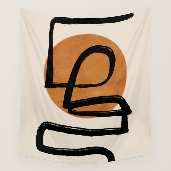 Abstract line art 97 Wall Tapestry Gallery Image 4