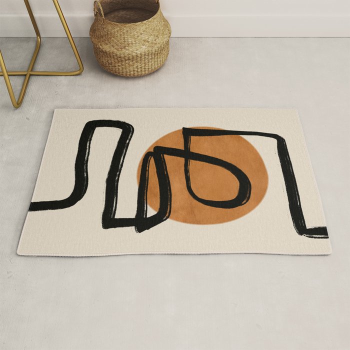 Abstract line art 97 Rug Gallery Image 1