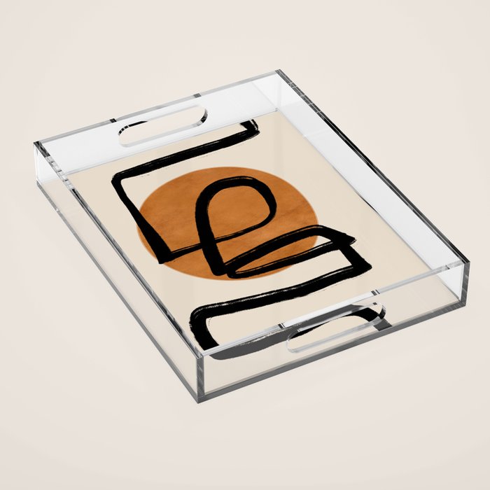 Abstract line art 97 Acrylic Tray Gallery Image 1