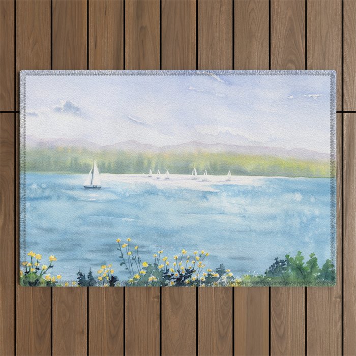 Cayuga Lake Regatta Outdoor Rug Gallery Image 1
