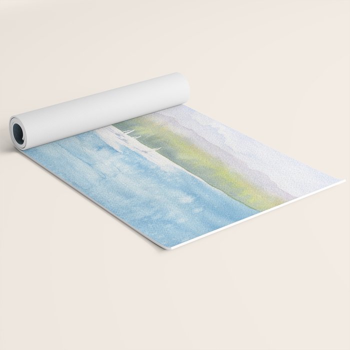 Cayuga Lake Regatta Yoga Mat Gallery Image 2