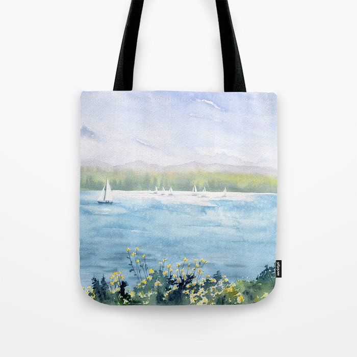 Cayuga Lake Regatta Tote Bag Gallery Image 1